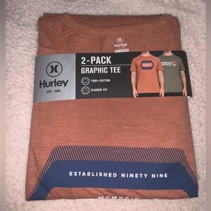 Hurley Men's Graphic Tee, 2-pack